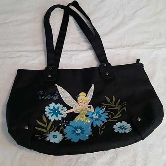Disney Handbags - Walt Disney Tinkerbell Black Tote
